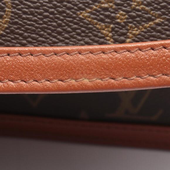 LOUIS VUITTON Authentic Brown Monogram Leather Pochette Clutch Bag - Picture 6 of 7